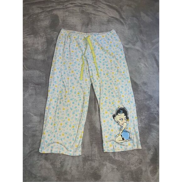 Vintage Betty Boop pajama pants capris LARGE￼ - Picture 1 of 6